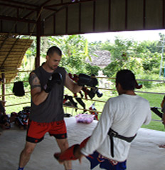 Muay Thai Training in True Bee Gym - Thailand